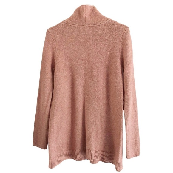 J Jill Funnel Neck Pullover Sweater Dusty Rose Size Medium - Picture 2 of 10